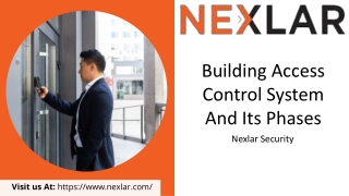 Building Access Control System And Its Phases - Nexlar Security