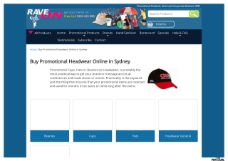 Promotional Headwear Online Sydney