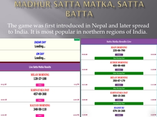 How much can you earn by playing Madhur Satta Matka?