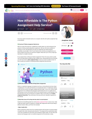 Python Assignment Help | Python Homework Help By Experts