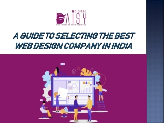 A Guide to Selecting the Best Web Design Company in India