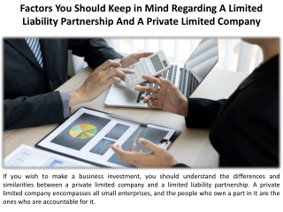 Considerations for Limited Liability Partnerships and Private Limited Companies