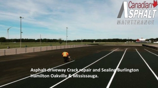 Asphalt driveway Crack repair and Sealing Burlington Hamilton Oakville & Mississauga.