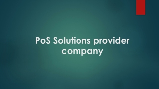 PoS Solution Provider Company