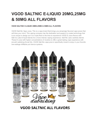 vgod saltnic