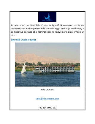 Best Nile Cruise In Egypt  Nilecruisers.com