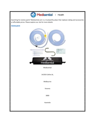 Enema Parts  Medisential.com