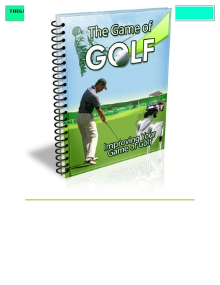 The Game Of Golf.