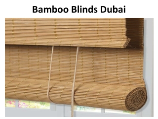 Bamboo Blinds Dubai