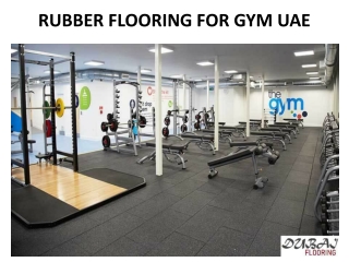 RUBBER FLOORING FOR GYM UAE
