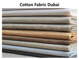 Cotton Fabric Dubai