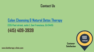 Colon Cleansing & Natural Detox Therapy