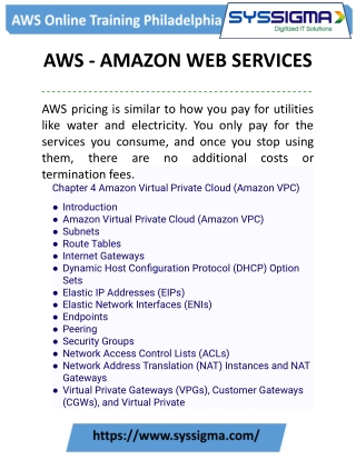 AWS Online Training in Philadelphia