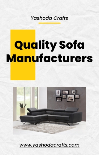 9. Quality Sofa Manufacturers