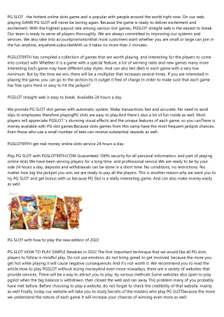 Pg slot, the best direct website Easy to break, get real money.