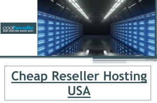 Cheap Reseller Hosting USA