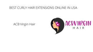 Best Curly Hair Extensions Online in USA