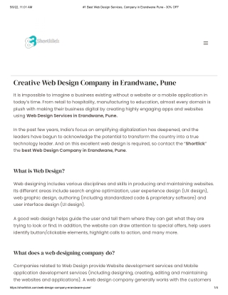 Best Web Design Services, Company in Erandwane Pune