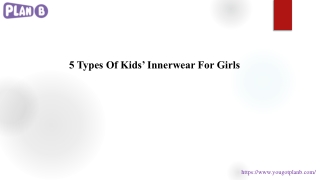 5 Types Of Kids’ Innerwear For Girls
