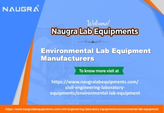 Environmental Lab Equipment Manufacturers