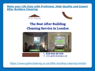 Make your Life Easy with High Quality and Expert After Builders Cleaning