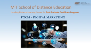 MITSDE PGCM in Digital Marketing