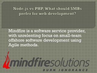 Node.js vs PHP, What should SMBs prefer for web development