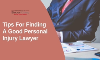 Tips For Finding A Good Personal Injury Lawyer