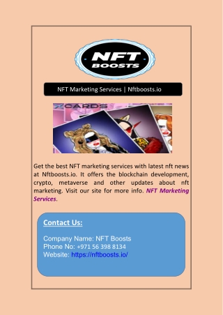 NFT Marketing Services | Nftboosts.io