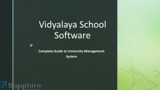 Complete Guide to University Management System