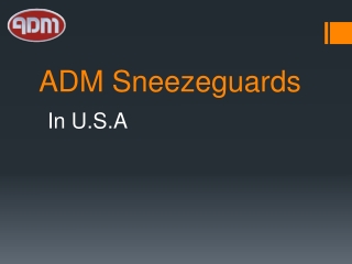 Glass Guard and the Add-Ons used with it-ADM Sneezeguards