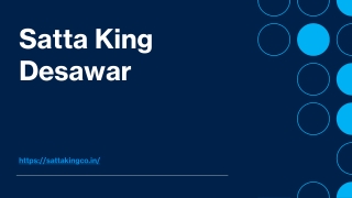 Satta King Desawar