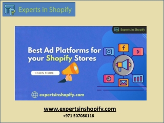 Shopify Marketing Services Dubai | Best Ad Platforms for your Shopify Stores