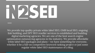 White Label SEO - IN2SEO