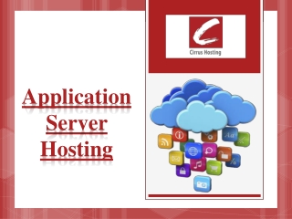 Application Server Hosting