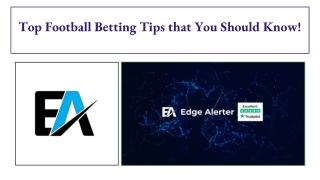 Top Football Betting Tips that You Should Know!