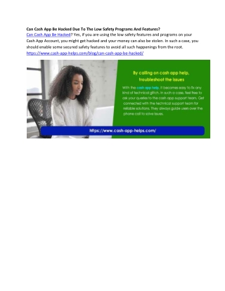 Can Cash App Be Hacked Due To The Low Safety Programs And Features