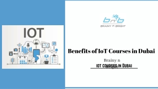 Benefits of IoT Courses in Dubai