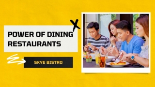 The Joy, Comfort, and Stress-Reducing Power of Dining Restaurants