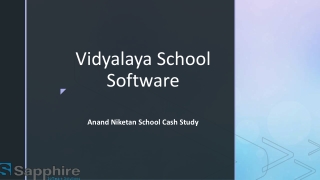 Anand Niketan School Cash Study