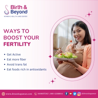 Ways to boost your fertility | Best Gynecologist HSR Layout | Dr. Sunita Pawar