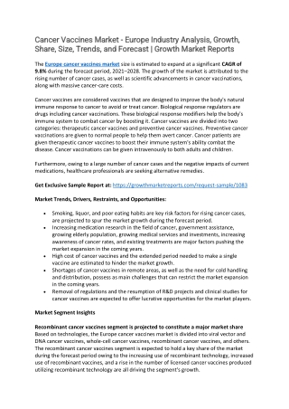 Cancer Vaccines Market
