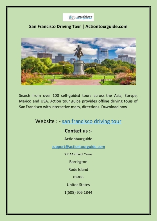 San Francisco Driving Tour | Actiontourguide.com