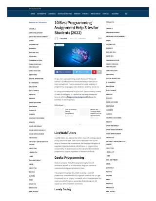10 Best Programming Assignment Help Sites for Students (2022)
