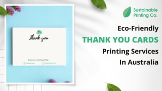 Eco-Friendly thank you card printing services - Sustainable Printing