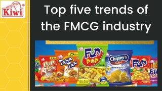 Top five trends of the FMCG industry