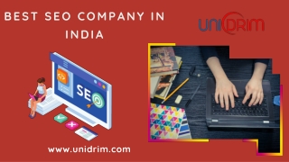 Best SEO Company in India by Unidrim