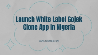 Launch White Label Gojek Clone App In Nigeria