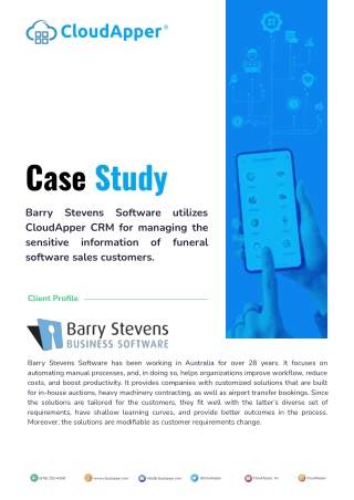 CRM for managing the sensitive information of funeral software
