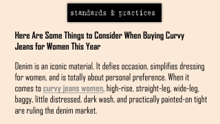 Here Are Some Things to Consider When Buying Curvy Jeans for Women This Year